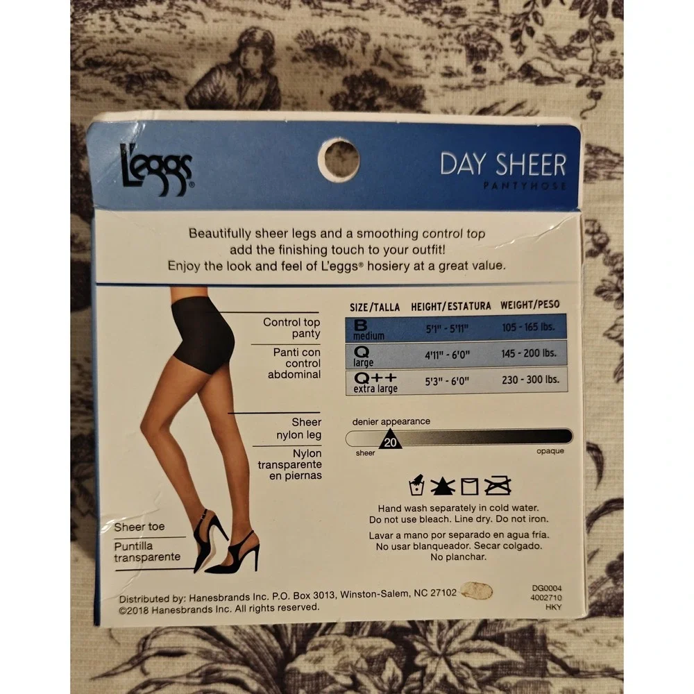 New Hose Pantyhose L'eggs Day Sheer Control-Top‎ DG0004 Nude Q